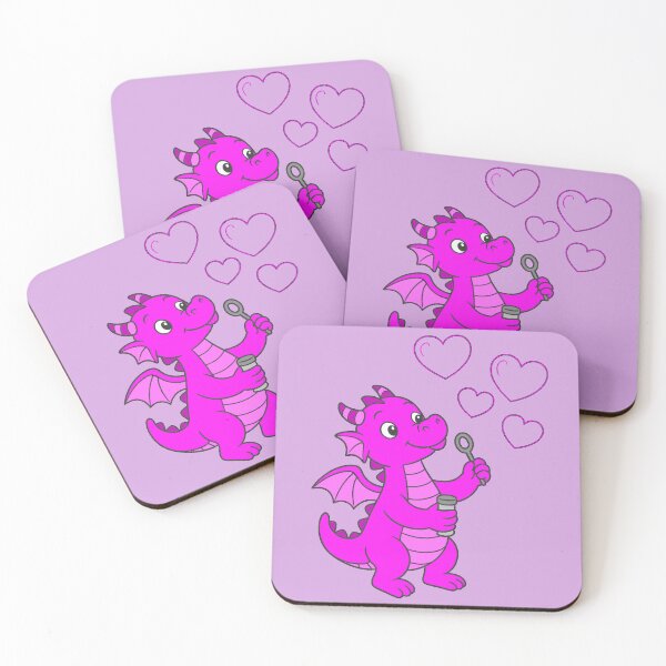 Item preview, Dragon Bubbles - Dark Pink designed and sold by AngelMiette.