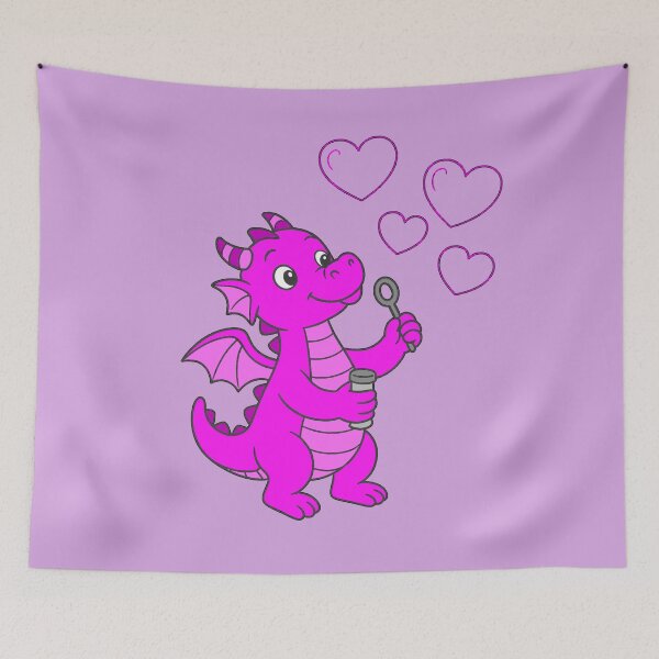Item preview, Dragon Bubbles - Dark Pink designed and sold by AngelMiette.