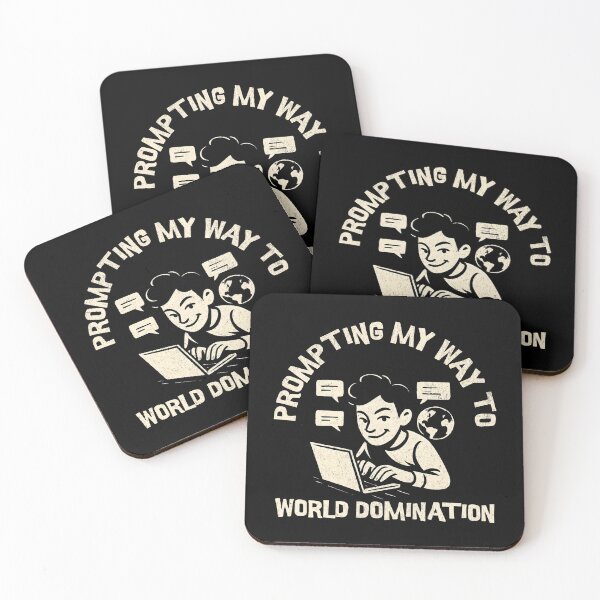 Item preview, Prompting My Way to World Domination – AI Humor for Prompt Engineers & Developers designed and sold by Honominu.