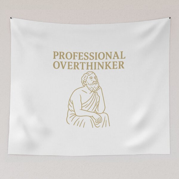 Item preview, Professional Overthinker designed and sold by imadeapoopie.