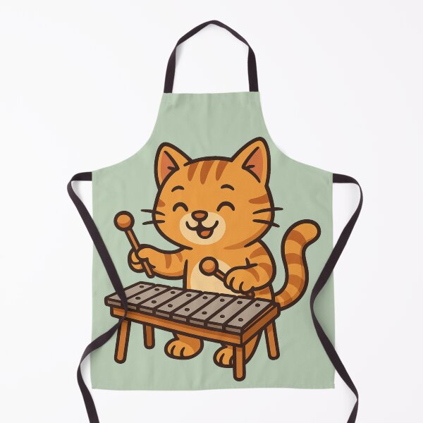 Item preview, Joyful Cat Playing Glockenspiel designed and sold by Brontox.