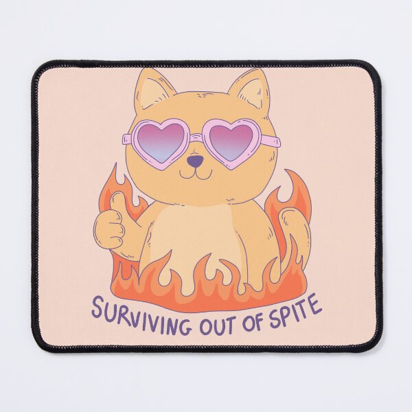 Item preview, Spite Fueled Cat in Heart Glasses Meme designed and sold by Jess.a.creates.