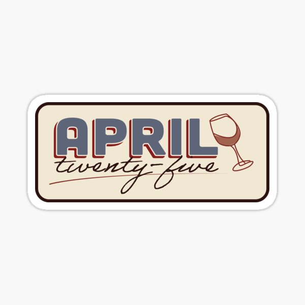 Item preview, April Retro Badge Patch Aesthetic Design designed and sold by shopbyrhiannon.
