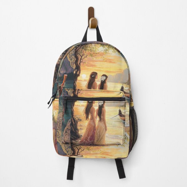 Item preview, Romantic Thai Sunset – LGBTQ+ Island Couple Embracing Cultural Serenity designed and sold by Item Geeks.