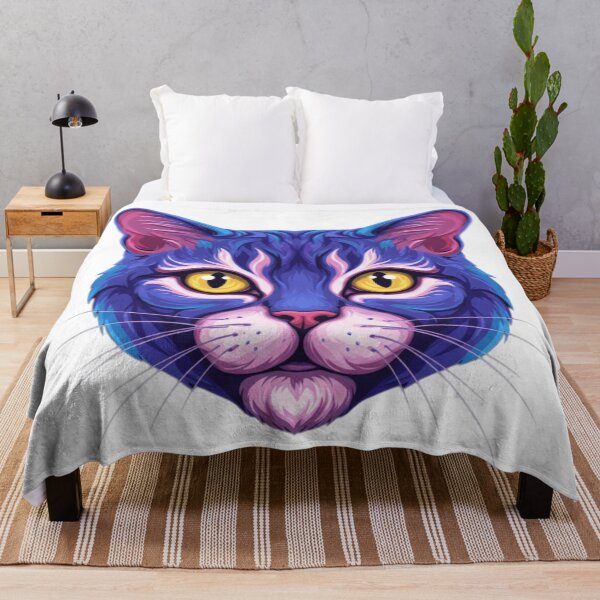Aperçu de l'œuvre Chat coloré créée et vendue par TrendNest Designs USA.