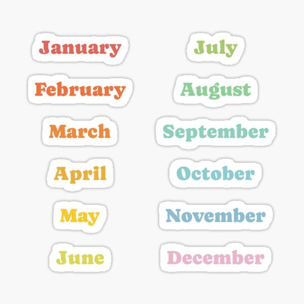 Item preview, Months of the year designed and sold by theladyernestember.