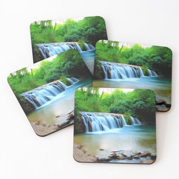 Item preview, Long-exposure shot from Cascatelle di Cingoli designed and sold by Kristina Drozd.