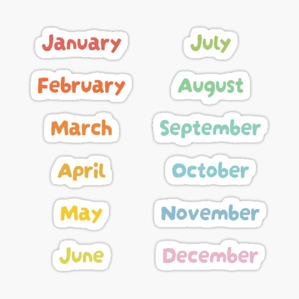 Item preview, Months of the year designed and sold by theladyernestember.