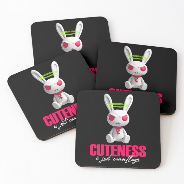 Item preview, Rebel Bunny Camouflage Kawaii Attitude designed and sold by AtuqStudio.