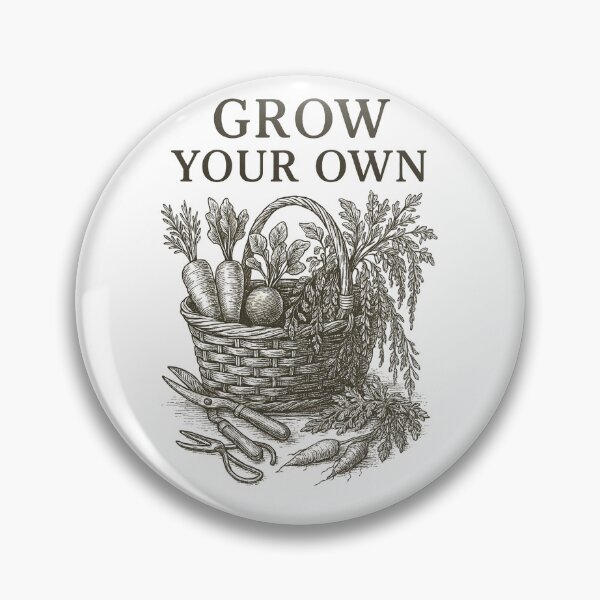 Item preview, Grow Your Own – Botanical Harvest Basket Art designed and sold by JenniferCreaArte .