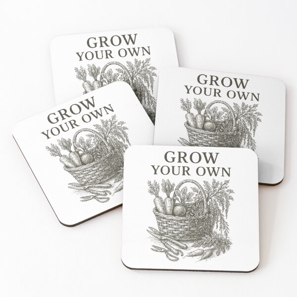 Item preview, Grow Your Own – Botanical Harvest Basket Art designed and sold by JenniferCreaArte .