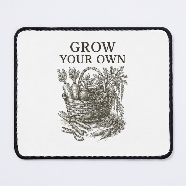 Item preview, Grow Your Own – Botanical Harvest Basket Art designed and sold by JenniferCreaArte .