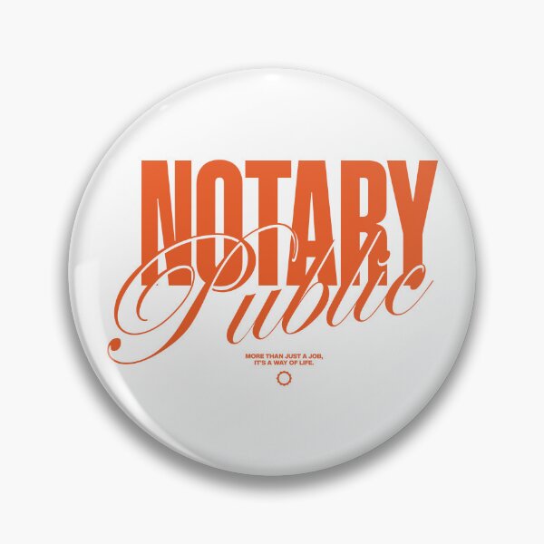 Item preview, Notary Public – Bold & Elegant Typography Design designed and sold by NotaryLife.