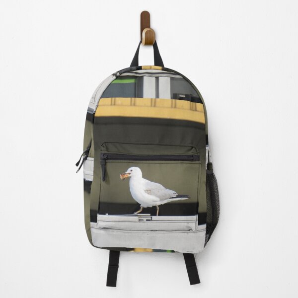 Item preview, A seagull eating pizza designed and sold by greentiger1.