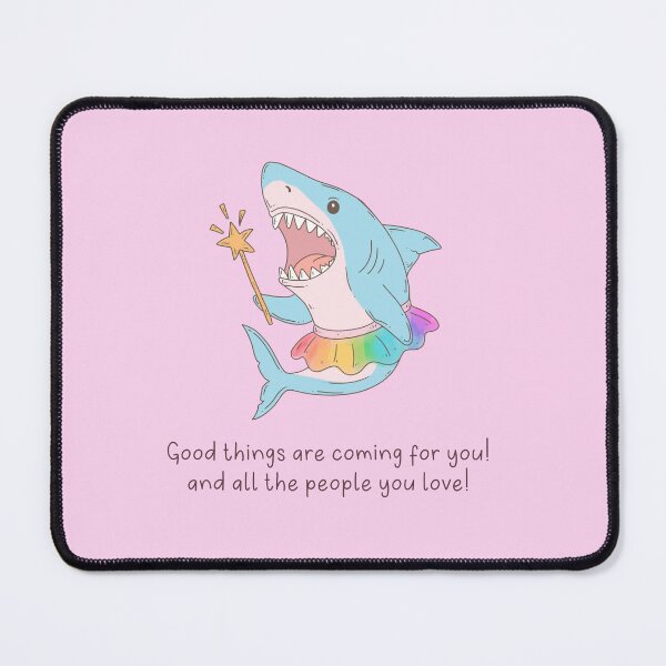 Item preview, Magical Shark Rainbow Positivity Attack designed and sold by Jess.a.creates.