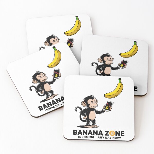 Item preview, Banana Zone Incoming – Bitcoin Meme Ape Design designed and sold by BeamiCreations.