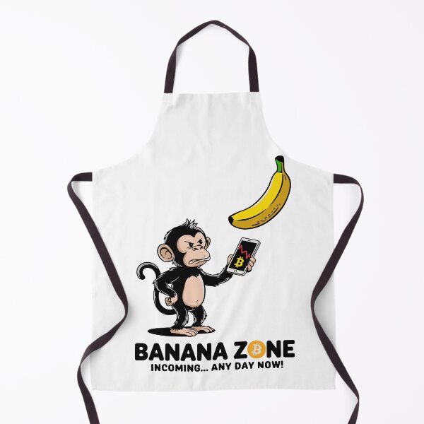 Item preview, Banana Zone Incoming – Bitcoin Meme Ape Design designed and sold by BeamiCreations.