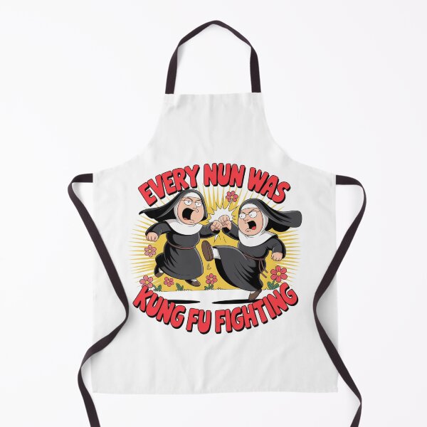 Item preview, Holy Roundhouse, Kung Fu, fighting, nun, parody, funnyfits70, Humor, Funny, retro, vintages, funny quotes, animal humor, designed and sold by FunnyFits70.