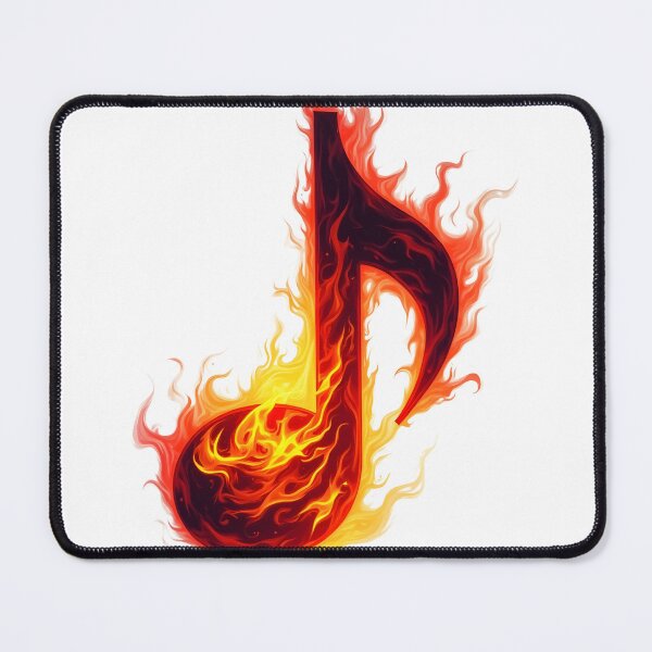 Item preview, Musical note in flames designed and sold by Fab-Haven.