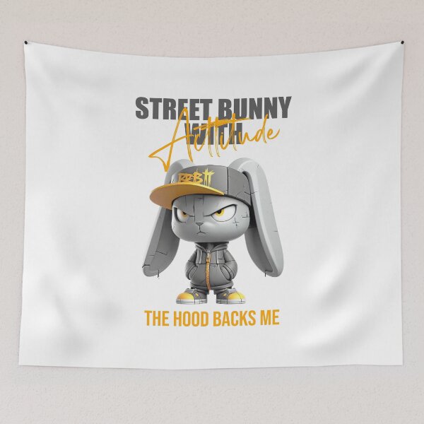 Item preview, Gangsta Bunny Urban Street Vibes designed and sold by AtuqStudio.