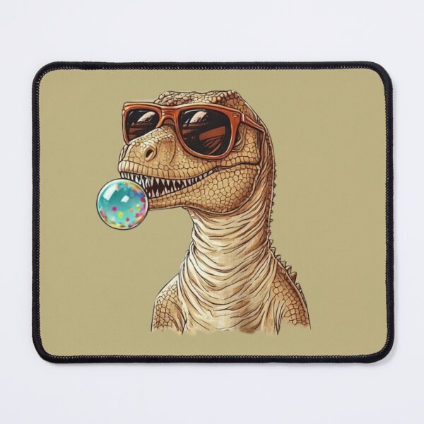 Item preview, Dinosaur Wearing Sunglasses Blowing Bubble Gum designed and sold by Myra365Art.
