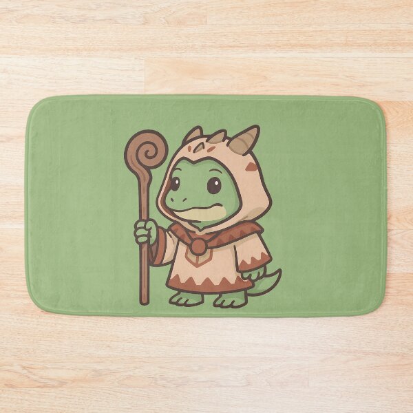 Item preview, Lizardman Shaman - Holding a Magic Staff designed and sold by Pastel Purrade.