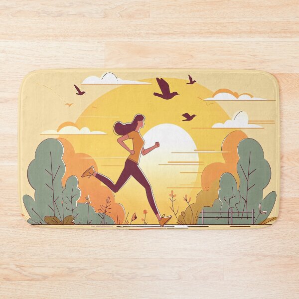 Item preview, Runners at sunset designed and sold by Tecno-Art-Land.