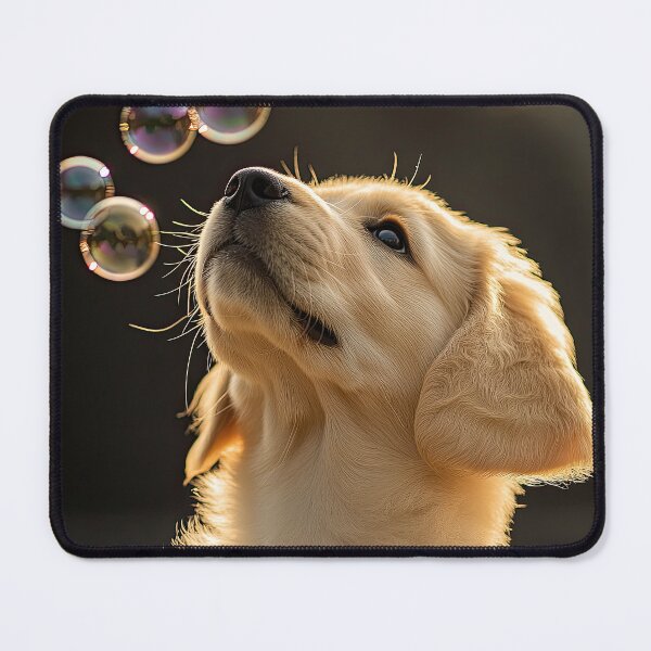 Item preview, Golden Retriever Puppy and Bubbles designed and sold by Elisabeth Lucas.