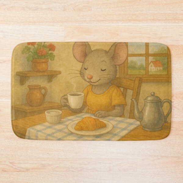Item preview, Little mouse drinks coffee designed and sold by Mauswohn.