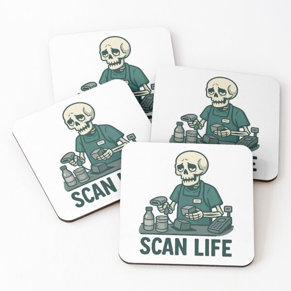 Item preview, Scan Life Funny Skeleton Cashier designed and sold by Taans-Creation.