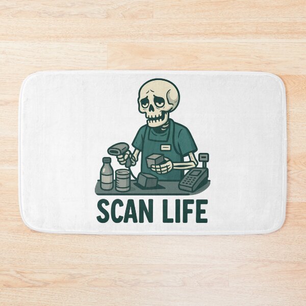 Item preview, Scan Life Funny Skeleton Cashier designed and sold by Taans-Creation.
