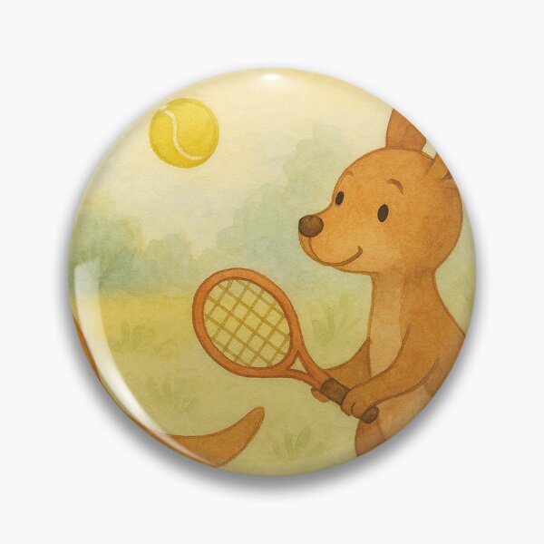 Item preview, Two kangaroos playing tennis designed and sold by Mauswohn.