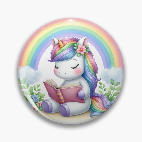 Item preview, Reading Unicorn & Rainbow designed and sold by TeetasticBtque.