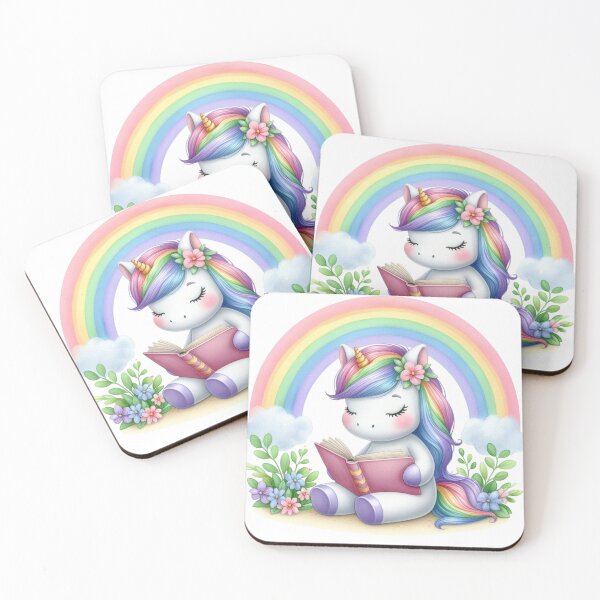 Item preview, Reading Unicorn & Rainbow designed and sold by TeetasticBtque.