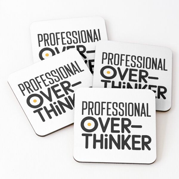 Item preview, Professional Overthinker - Funny Introvert & Anxiety Quote designed and sold by Evolved Ape.