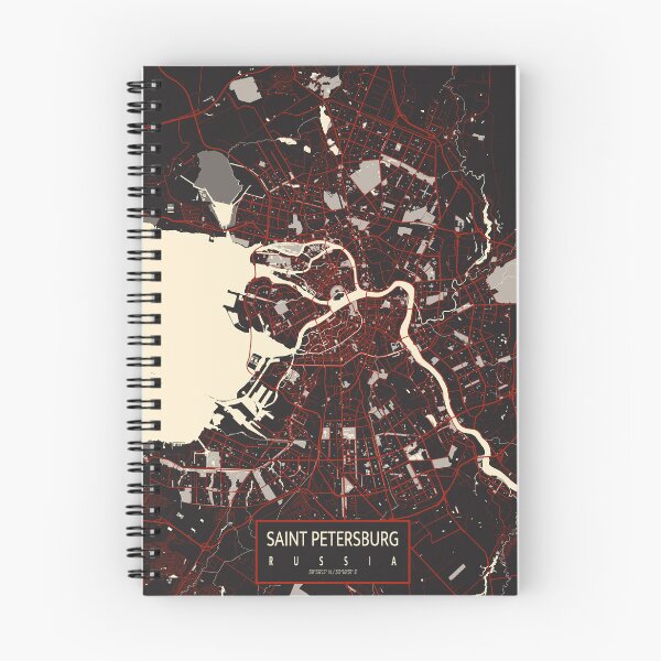 Item preview, Saint Petersburg City Map of Russia - Vector designed and sold by deMAP.