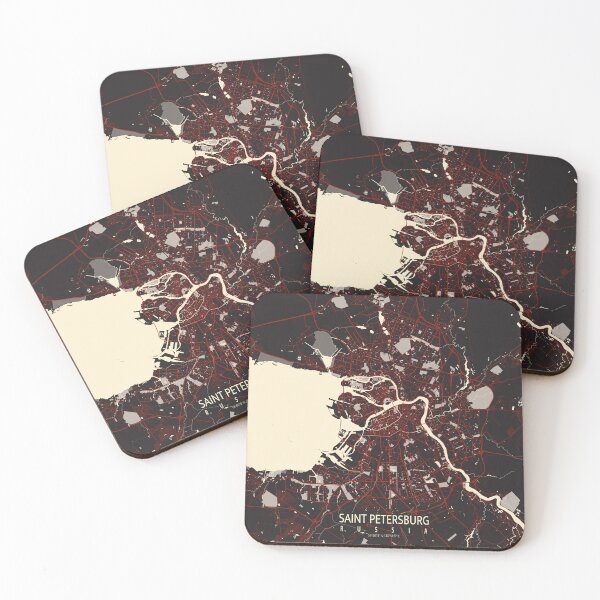 Item preview, Saint Petersburg City Map of Russia - Vector designed and sold by deMAP.