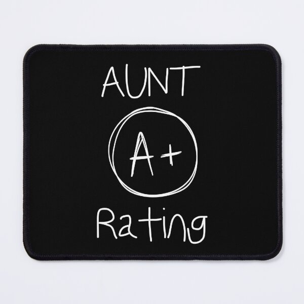 Item preview, Aunt A+ Rating Shirt, Funny Aunt Shirt designed and sold by Sleepy Cat Design.