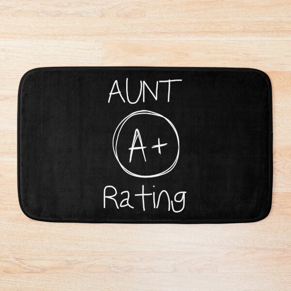 Item preview, Aunt A+ Rating Shirt, Funny Aunt Shirt designed and sold by Sleepy Cat Design.