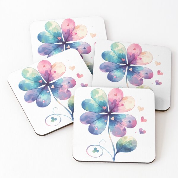 Item preview, Floral Clover Bloom – Watercolor Luck designed and sold by TeetasticBtque.