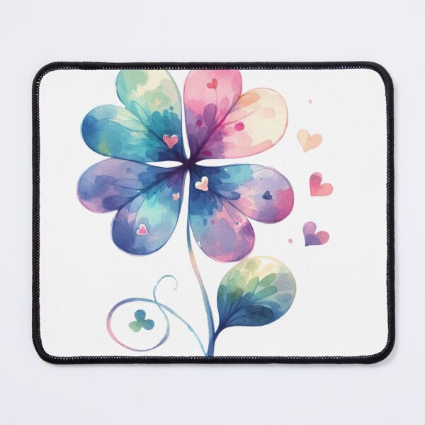 Item preview, Floral Clover Bloom – Watercolor Luck designed and sold by TeetasticBtque.