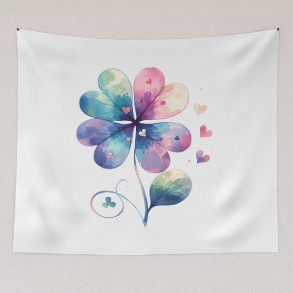 Item preview, Floral Clover Bloom – Watercolor Luck designed and sold by TeetasticBtque.