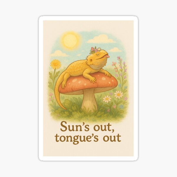 Item preview, Sun’s out, tongue’s out designed and sold by defiantlycaring.