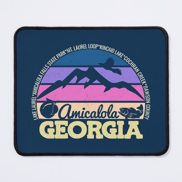 Item preview, Amicalola Georgia Sunset Retro Vintage Local Pride Logo designed and sold by CRHPOD20.