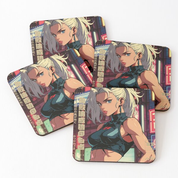 Item preview, cyberpunk girl on the street designed and sold by BOZGO.