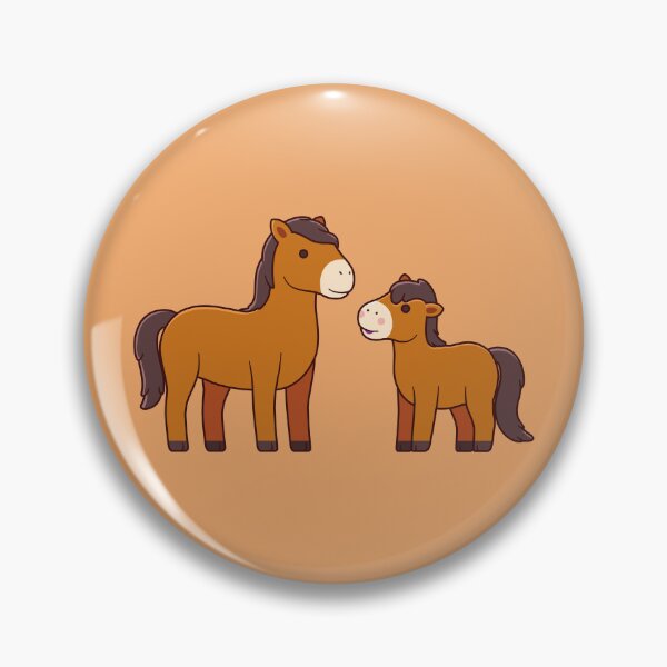 Item preview, Cute horse and foal in cartoon style. designed and sold by alvariski.