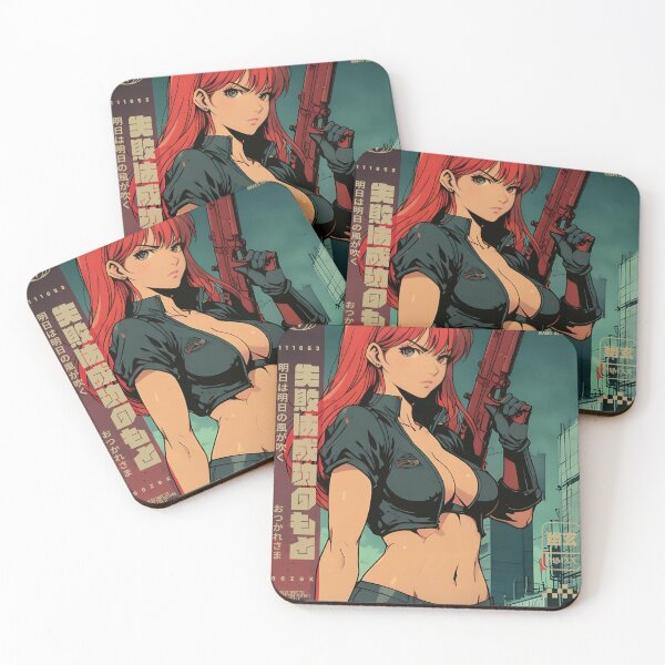 Item preview, Redhead anime girl with gun designed and sold by BOZGO.
