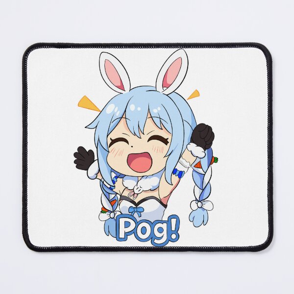 Item preview, Usada Pekora Mario Party Style Sticker "POG!" designed and sold by Fresh Oshi Pressed.