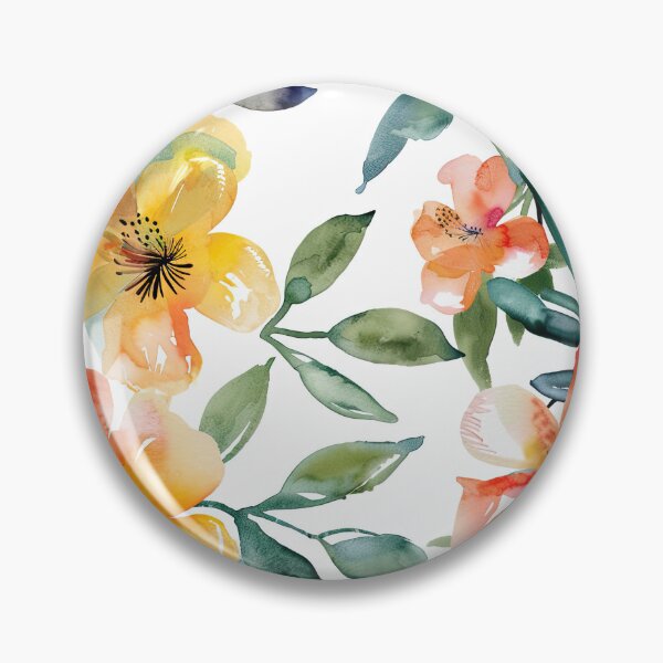 Aperçu de l'œuvre Daisy Daydreams – Fleurs fantaisistes en aquarelle douce créée et vendue par YourPrettyHome.