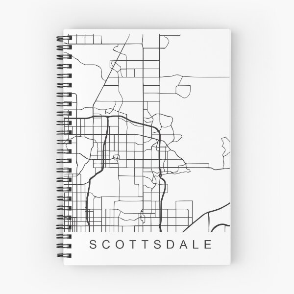 Item preview, Scottsdale AZ Minimalist City Street Map Dark Design designed and sold by Andrewkgolf.